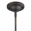 Homeroots 12 x 7.5 x 7.5 in. Dylan 1-Light Oil-Rubbed Bronze Convertible Mini-Pendant 397959